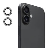 Protector de lente ENKAY gris titanio para iPhone 17 junto al celular
