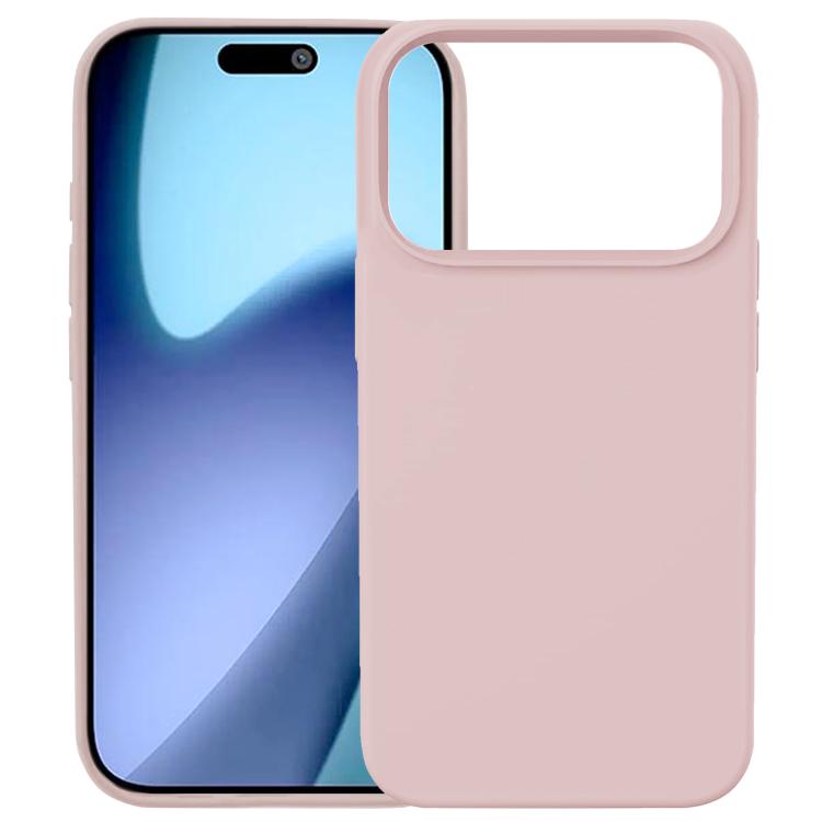 Carcasa Kalebol de silicona líquida para iPhone 17 Pro Max color rosa