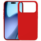 Carcasa Kalebol de silicona líquida para iPhone 17 Pro Max color rojo