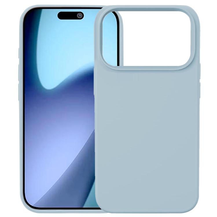 Carcasa Kalebol de silicona líquida para iPhone 17 Pro color azul claro