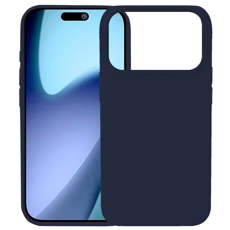 Carcasa Kalebol de silicona líquida para iPhone 17 Pro color azul medianoche