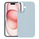 Carcasa Kalebol de silicona líquida para iPhone 17 color azul claro