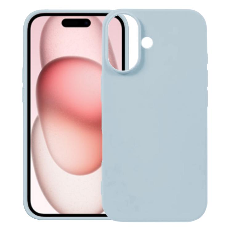 Carcasa Kalebol de silicona líquida para iPhone 17 color azul claro