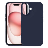 Carcasa Kalebol de silicona líquida para iPhone 17 color azul medianoche
