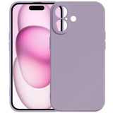 Carcasa Kalebol para iPhone 17 color lavanda vista trasera y frontal