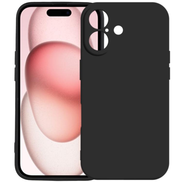 Carcasa Kalebol para iPhone 17 color negro vista trasera y frontal