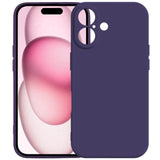 Carcasa Kalebol para iPhone 17 color morado oscuro vista trasera y frontal