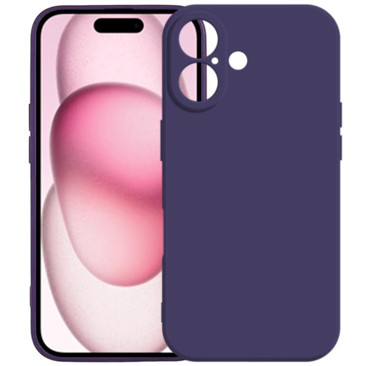 Carcasa Kalebol para iPhone 17 color morado oscuro vista trasera y frontal