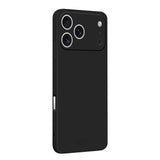 Carcasa MOFI de silicona para iPhone 17 Pro Max color negro vista trasera