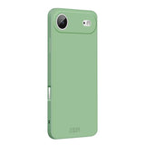 Carcasa MOFI de silicona para iPhone Air color verde matcha vista trasera