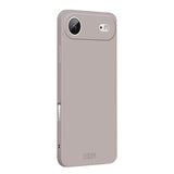 Carcasa MOFI de silicona para iPhone Air color gris titanio vista trasera