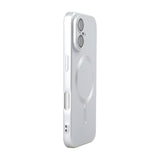 Carcasa ENKAY para iPhone 17 color plateado de TPU mate con anillo MagSafe, vista trasera