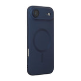 Carcasa ENKAY para iPhone Air color azul oscuro de TPU mate con anillo MagSafe, vista trasera