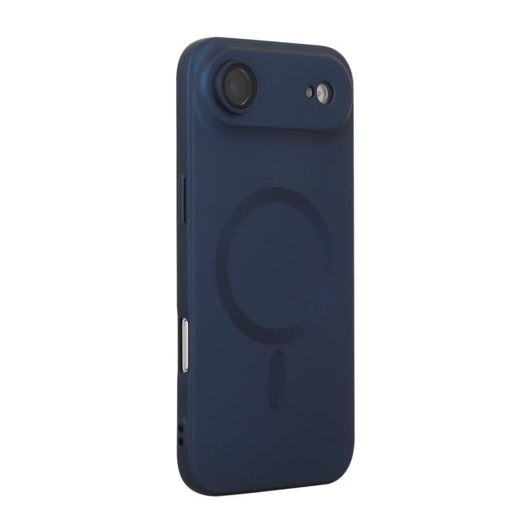 Carcasa ENKAY para iPhone Air color azul oscuro de TPU mate con anillo MagSafe, vista trasera