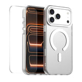 Carcasa ENKAY Hat-Prince MagSafe para iPhone 17 Pro color blanco con lámina de vidrio
