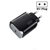 Cargador GaN de 120 W con tecnología USB-C y compatibilidad total de protocolos para portátiles, enchufe UE (negro)