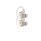 Audífonos in ear de monitoreo DEBRA transparentes con cable trenzado