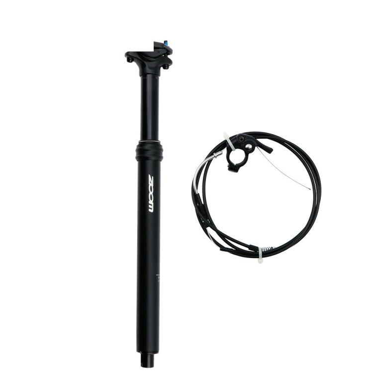 Zoom tija de sillín telescópica hidráulica 30,9 mm x 400 mm ruteo interno para bicicleta de montaña, vista frontal