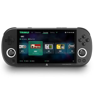 Trimui Smart Pro Consola de juegos portátil con pantalla IPS de 4,96 pulgadas Sistema Linux de código abierto 128G (negro)