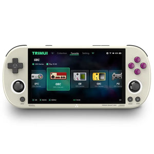 Trimui Smart Pro Consola de juegos portátil con pantalla IPS de 4,96 pulgadas Sistema Linux de código abierto 128G (gris)