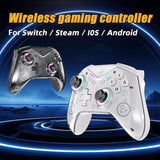 Controles CM-617 en negro y blanco con la iluminación RGB encendida