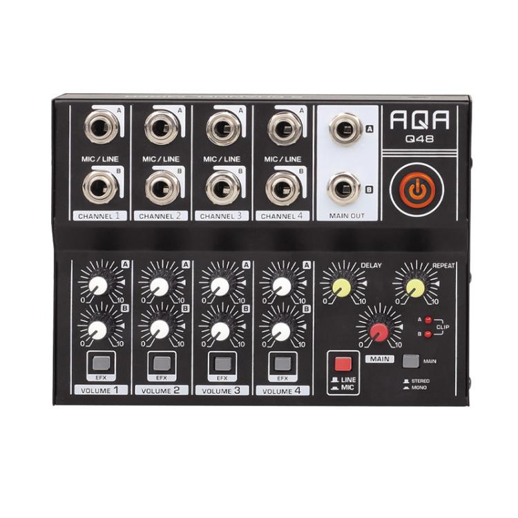 Consola mezcladora de audio Q48 de 8 canales, mezcladora de escenario ...