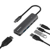 Base convertidora HDMI 4K a 60 Hz de Blueendless con puerto USB-C y carga PD