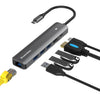 Estación de acoplamiento Blueendless Type-C 6 en 1 con HDMI 4K y Ethernet Gigabit