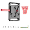 Accesorio de expansión para fotografía FOMITO VK-03R con placa de montaje para batería V-Mount (rojo)