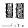 Placa de montaje de doble cara FOMITO NP-F1 ajustable a 90/180 grados para monitor o luz LED