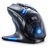 Ratón gaming inalámbrico Inphic ZHEN de tres modos con pantalla OLED y base de carga magnética (negro)