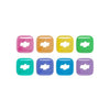Juego de fundas frontales magnéticas multicolor originales para DJI Mic Mini 2S