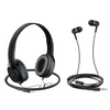 Audifonos Kit 2 en 1 Con Microfono W24 Negro