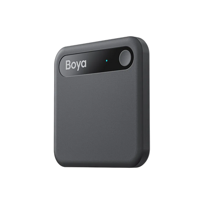 Boya Notra Neo negra vista frontal con logo y botón