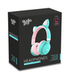Audifonos Bluetooth Audiopro Aux Micro Sd Led Orejas Gato Verde