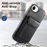 Carcasa CaseNeo Retro para iPhone 17e negra, función soporte