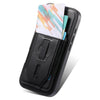Carcasa CaseNeo Retro para iPhone 17e negra, correa de muñeca