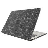 Carcasa MacBook Air 13.6 estampada mate diseño curvas topográficas