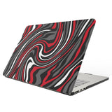 Carcasa MacBook Air 13.6 estampada mate diseño mármol rojo y negro