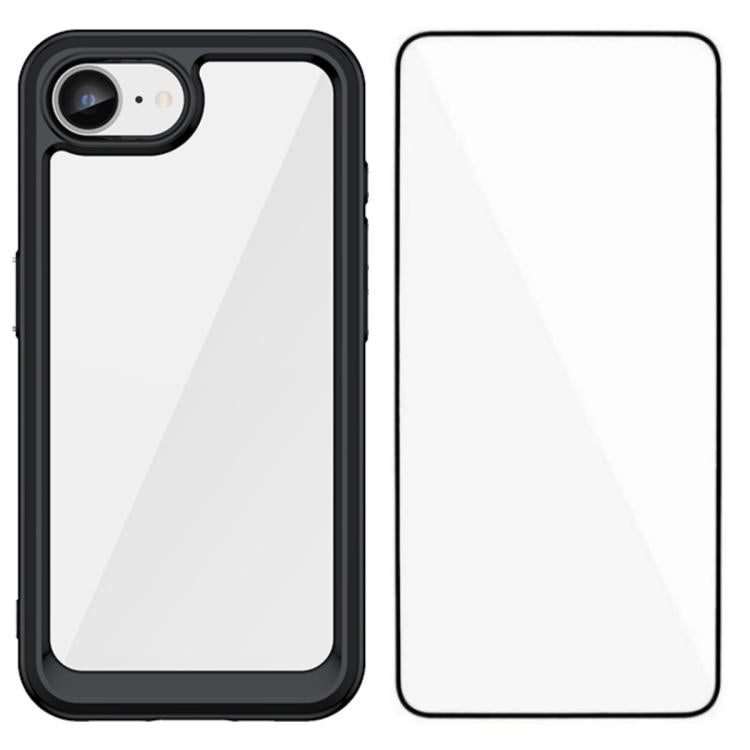 Carcasa WANLONFENG con botones galvanizados para iPhone 17e negra