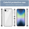 Carcasa WANLONFENG para iPhone 17e negra, vista trasera