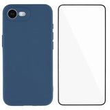 Carcasa WANLONFENG con protector de pantalla para iPhone 17e azul