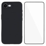 Carcasa WANLONFENG con protector de pantalla para iPhone 17e negra