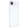 Carcasa WANLONFENG para iPhone 17e blanca, detalle del marco galvanizado