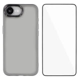 Carcasa WANLONFENG con marco galvanizado para iPhone 17e negra