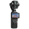 DJI Osmo Pocket 4P con la pantalla girada y el gimbal de 3 ejes a la vista