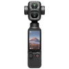 DJI Osmo Pocket 4P en posición vertical con pantalla OLED táctil encendida