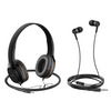 Audifonos Kit 2 en 1 Con Microfono W24 Negro