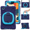 Funda antigolpes azul marino con soporte giratorio 360 grados y correa de hombro para Lenovo Tab K9 / Tab One 8.7