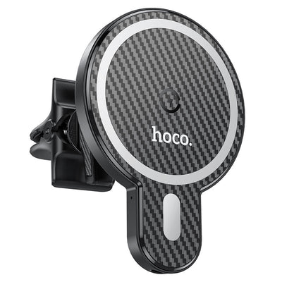 Cargador inalámbrico magnético para auto hoco CA85 15W negro